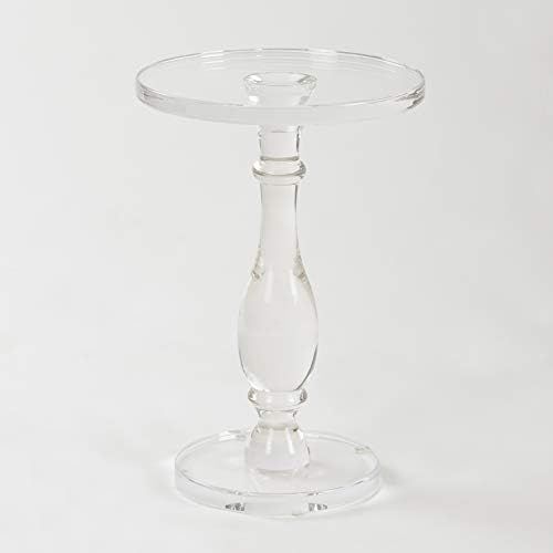 Amazon.com: LIKENOW Acrylic End Table,Acrylic Side Table,Modern Nightstand with Clear Small Round... | Amazon (US)