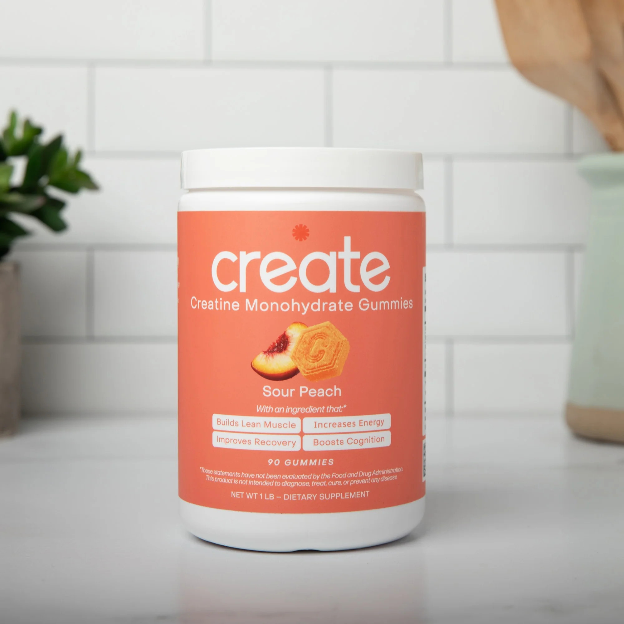 Sour Peach - Core Create Creatine Monohydrate Gummies | Create Wellness