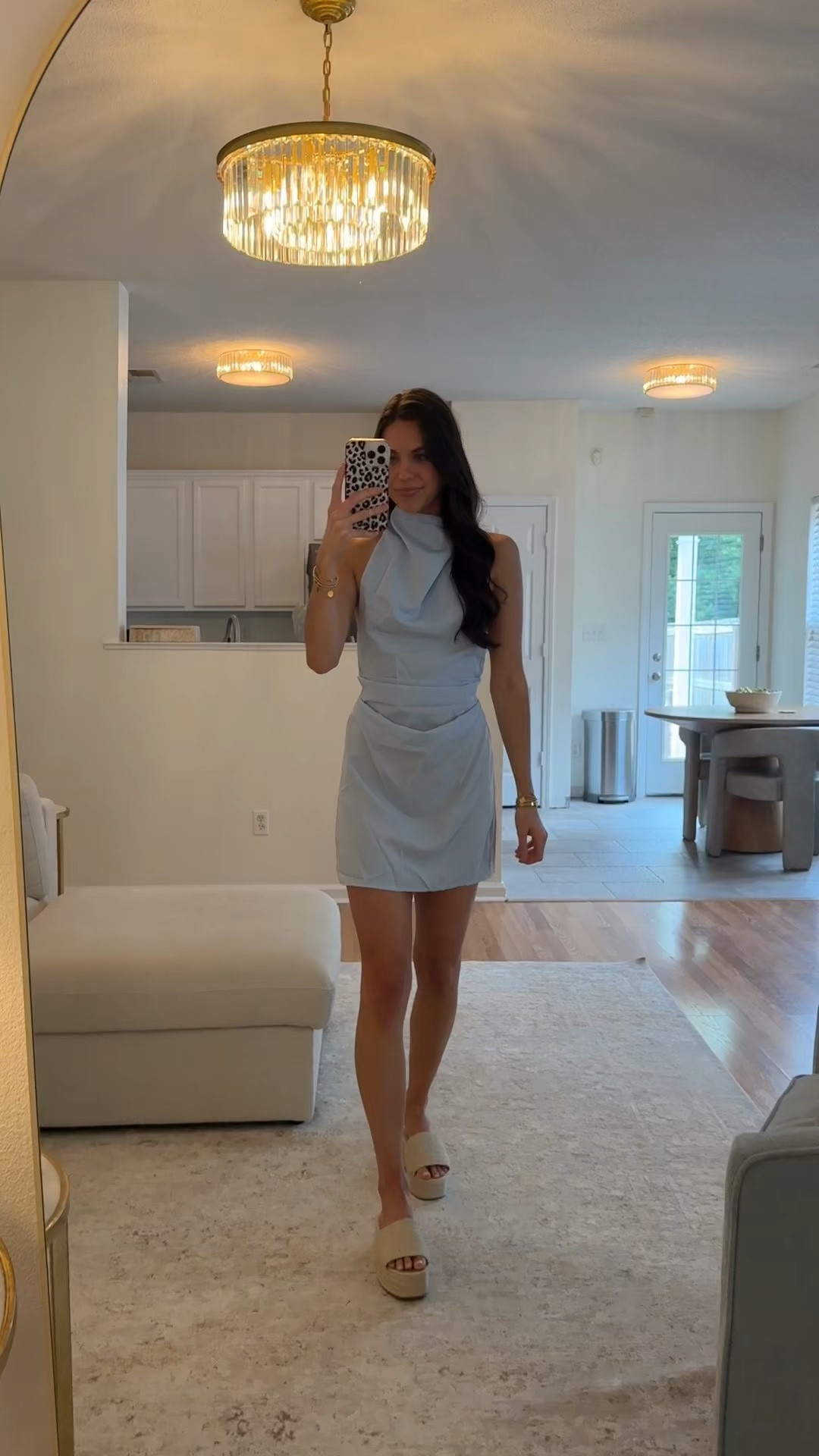 Soft, sleek, and effortlessly elegant. This baby blue satin halter dress features a flattering halter neckline and a silky finish that makes it perfect for weddings, date nights, and special occasions. Linked in LTK!

#LTKootd #LTKWedding