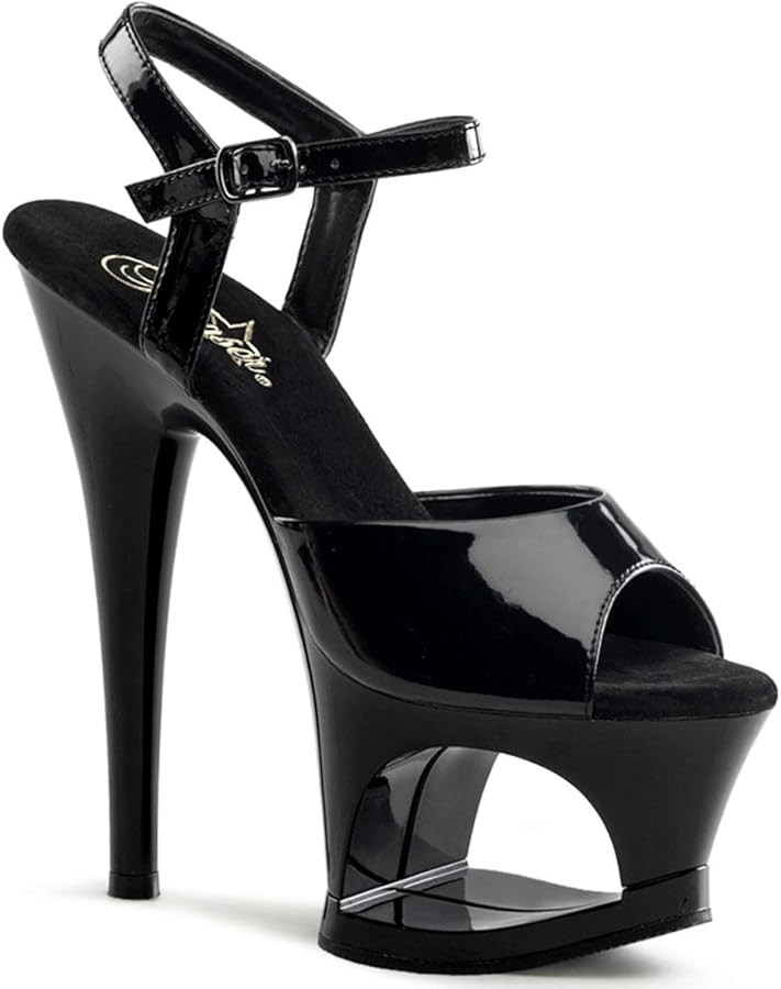 Pleaser Women's Moon-709 Ankle-Strap Sandal | Amazon (US)