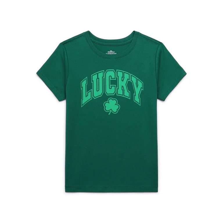 Saint Patrick's Day Girls Graphic Tee from Way to Celebrate, Sizes 4-18 | Walmart (US)