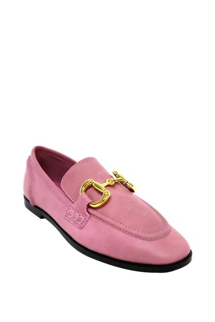 Velviteen Loafer in Pink Gold | Shop Premium Outlets