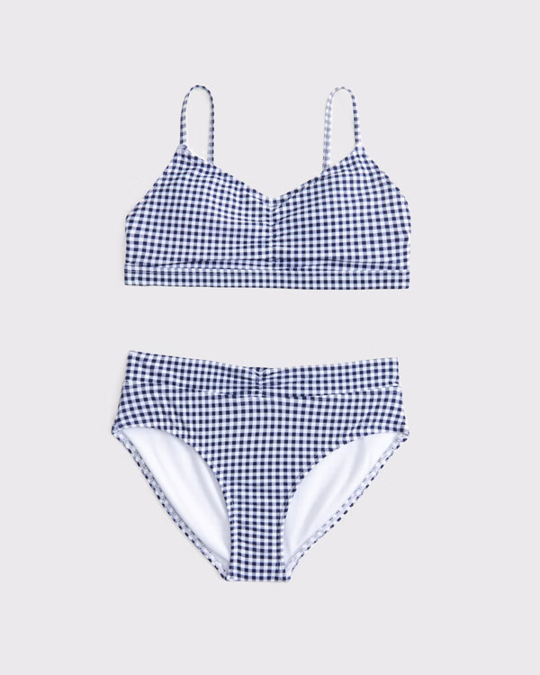girls cinched triangle two-piece swimsuit | girls | Abercrombie.com | Abercrombie & Fitch (US)