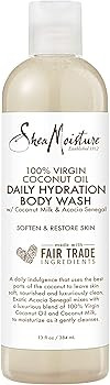 SheaMoisture 100% virgin coconut oil daily hydration bubble bath & body wash, 13 Fluid Ounce | Amazon (US)