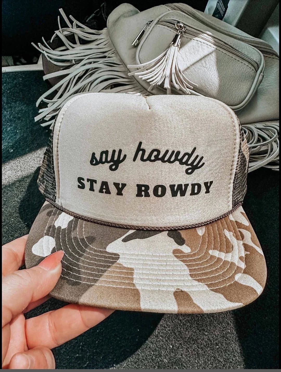 Say Howdy, Stay Rowdy Trucker Hat, Party hat, Bachelorette Hat, Birthday Gift Hat, Single Ladies ... | Etsy (US)