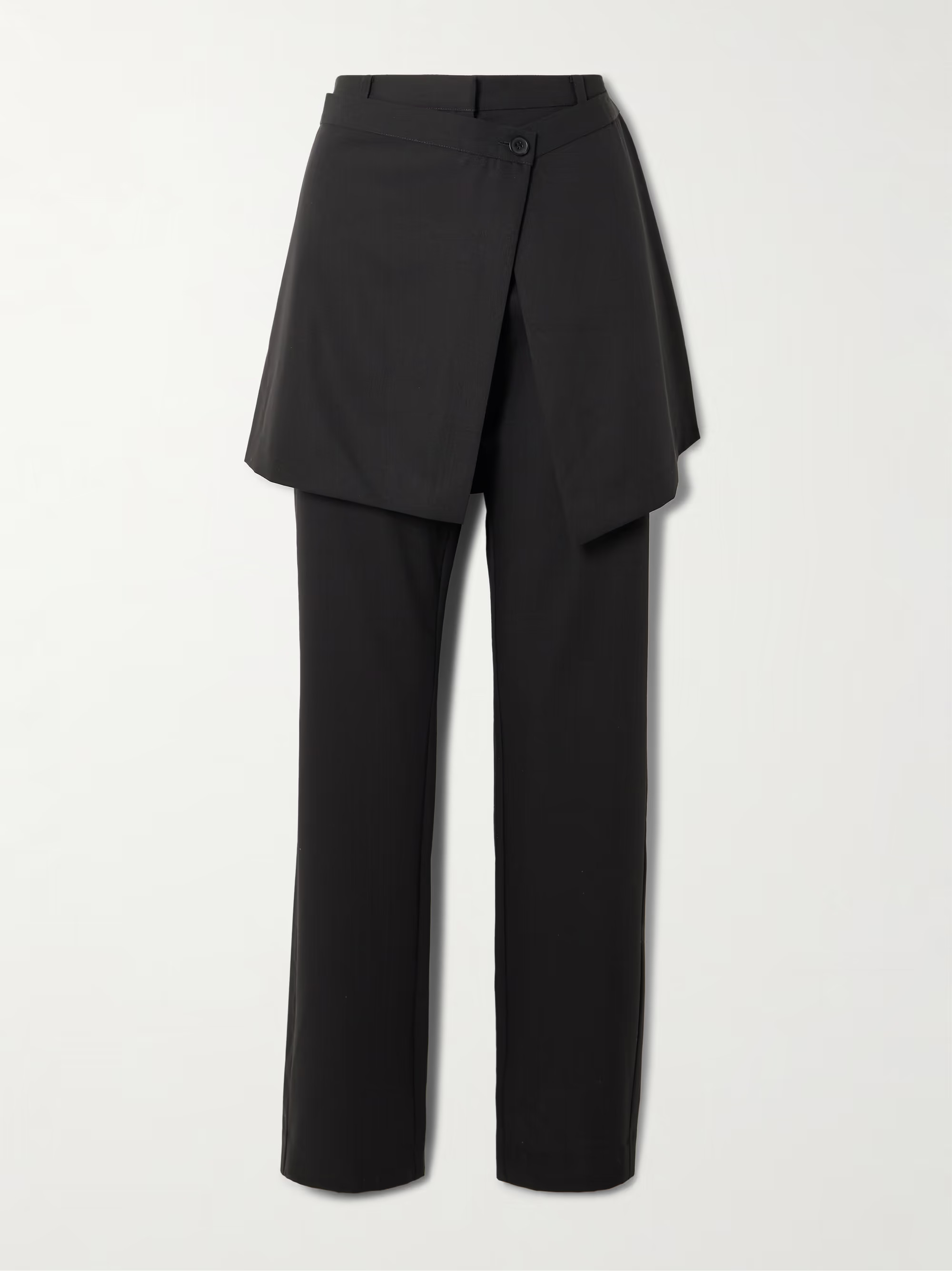 Layered wool straight-leg pants | NET-A-PORTER (UK & EU)