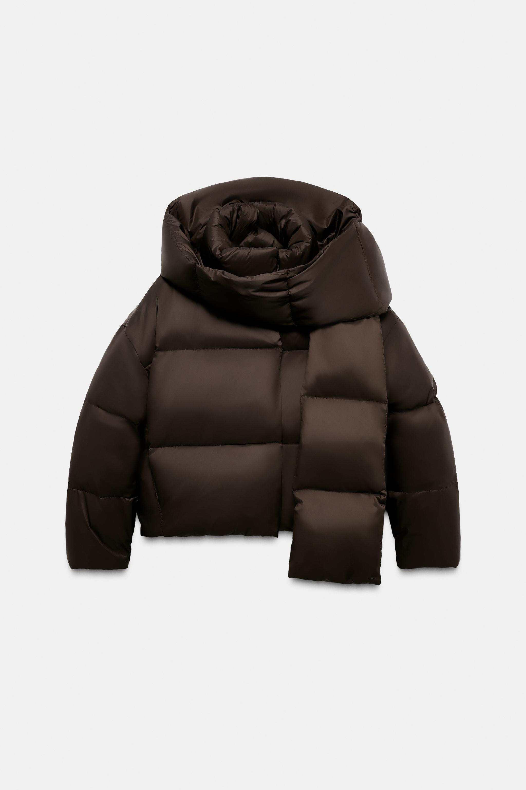 WATER REPELLENT WINDPROOF DOWN PUFFER COAT WITH HOODIE | Zara US