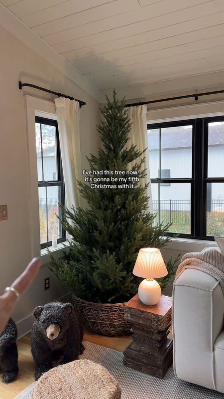 This is my favorite tree 🥰 I've had this shape since 2019! It’s so unique and the branches look very realistic! I have the 7' option  

#LTKHoliday #LTKSeasonal