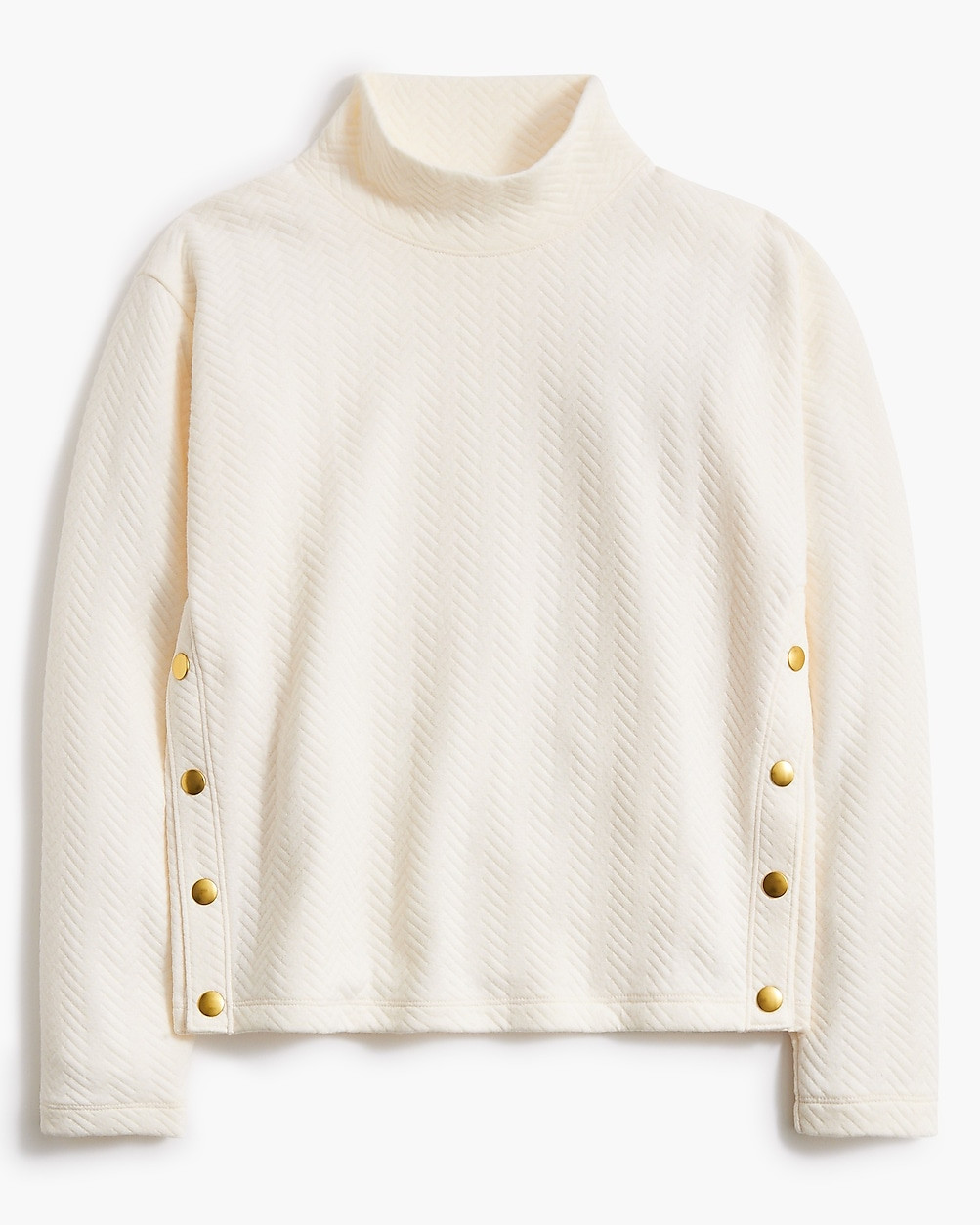 Quilted mockneck sweater | J.Crew Factory