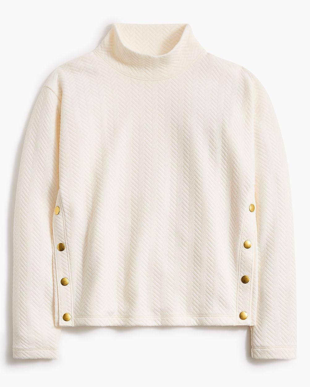 Quilted mockneck sweater curated on LTK