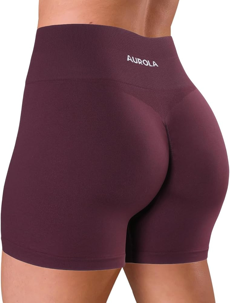 AUROLA Dream Tie Dye Workout Shorts for Women Seamless Scrunch Soft Active Shorts | Amazon (US)