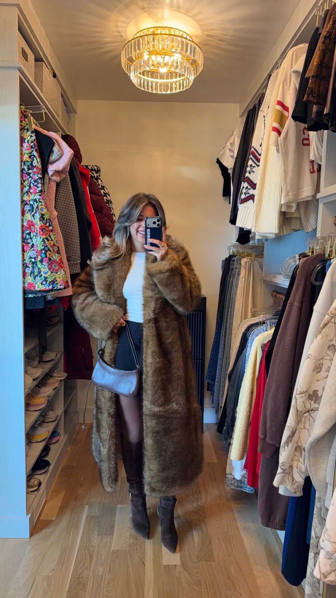 Abercrombie black mini skort paired with faux fur coat and boots  

Electric picks code: emerson20

Wearing my usual small top and xs bottom 

Date night
Winter event 
Holiday party
Winter vacation 
Fur coat
Boots
Mini skort 

#LTKFindsUnder100 #LTKU #LTKSeasonal