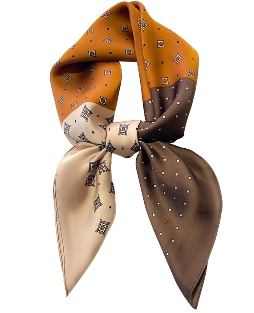 Dailyacc Hair Bandanas Scarf For Women Lightweight Fashion Neck Silk Satin Head Scarves For Sleep... | Amazon (US)