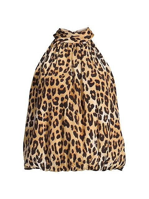 Maris Leopard Halterneck Top | Saks Fifth Avenue