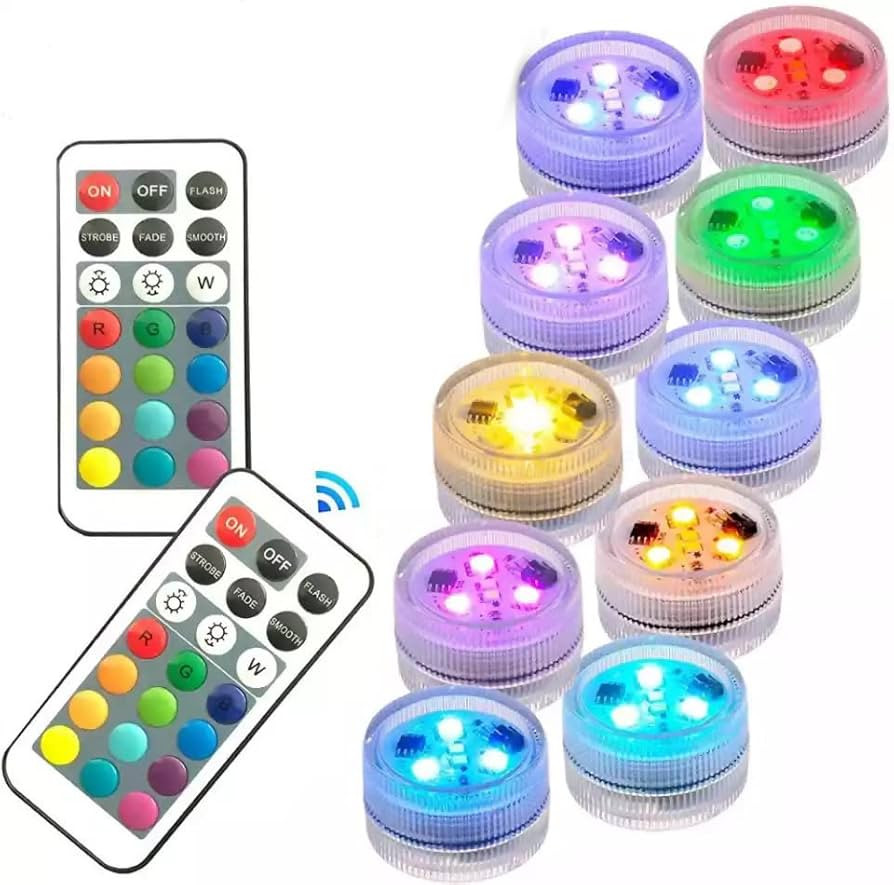 Halloween Pumpkin Jack O Lantern Light with Remote - 10 pcs Multicolor LED Jack-O-Lantern Lights ... | Amazon (US)