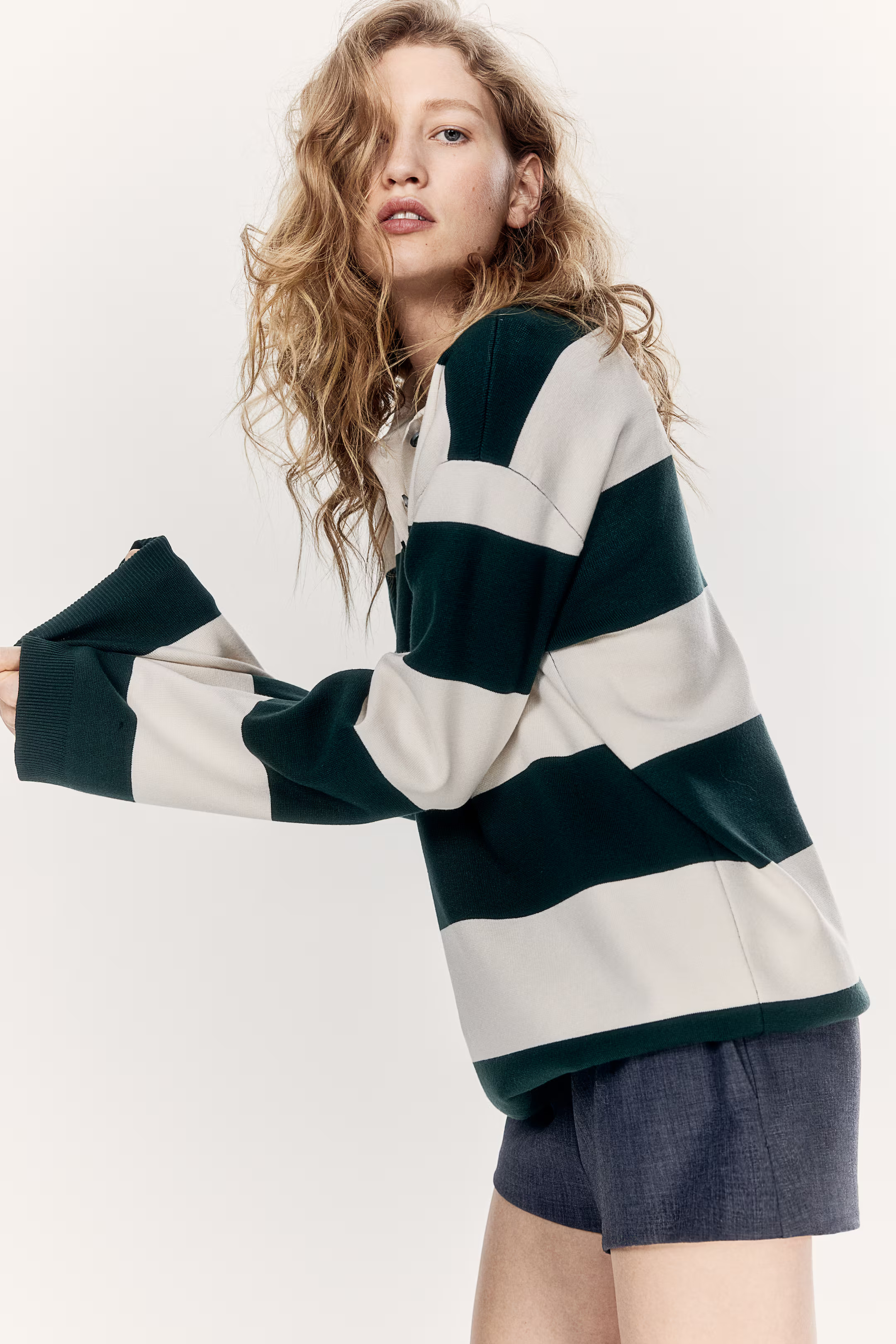 Fine-Knit Polo Sweater | H&M (US + CA)