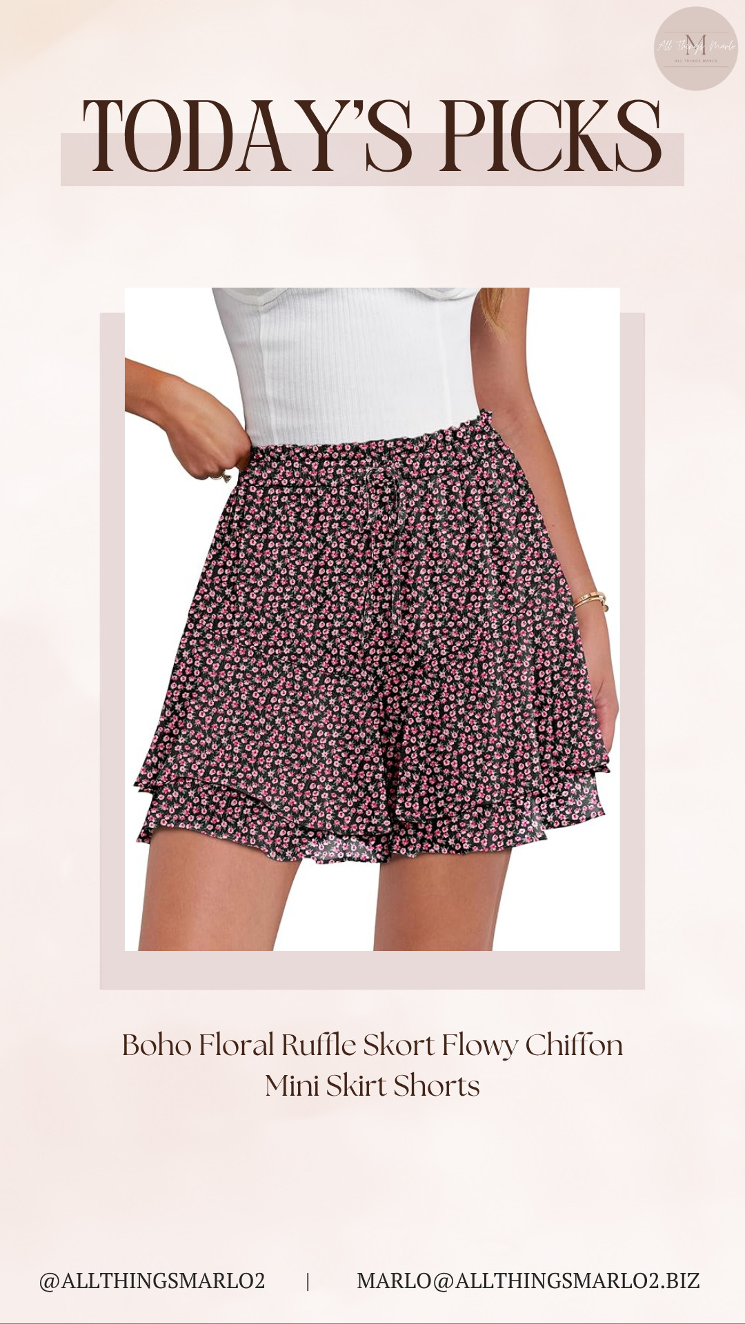 Boho Floral Ruffle Skort Flowy Chiffon Mini Skirt Shorts 

 #LTKSeasonal #LTKWorkwear #LTKTravel