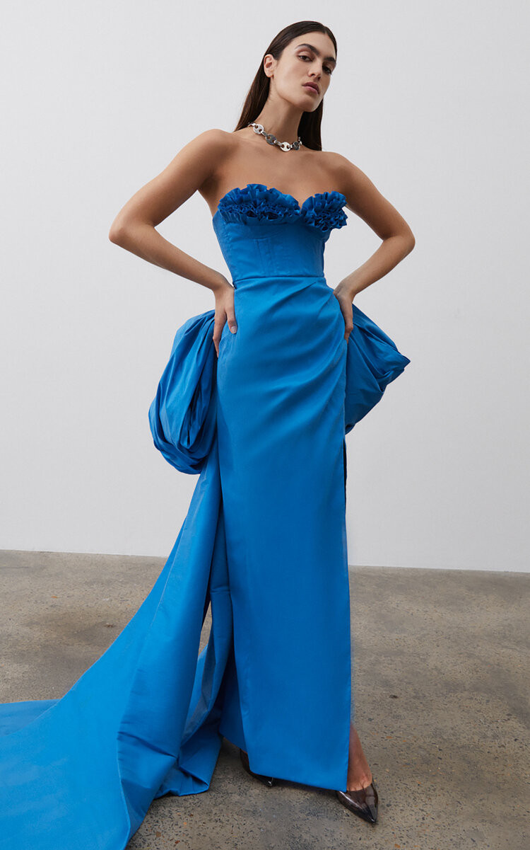 Romy Bow-Detailed Gown | Moda Operandi (Global)