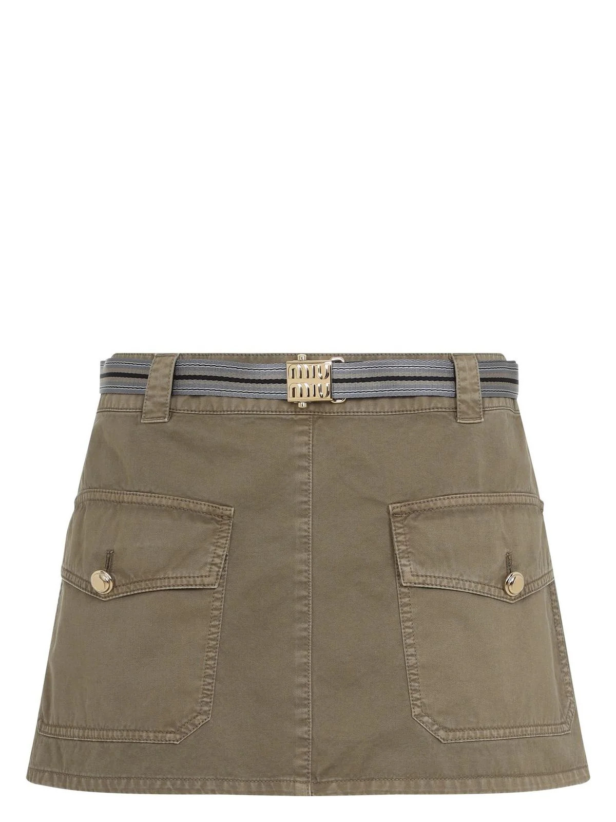 Miu Miu Women's Skirts in Green | Size 40 | MG2390SOOO16MS Color F0393 | LOZURI