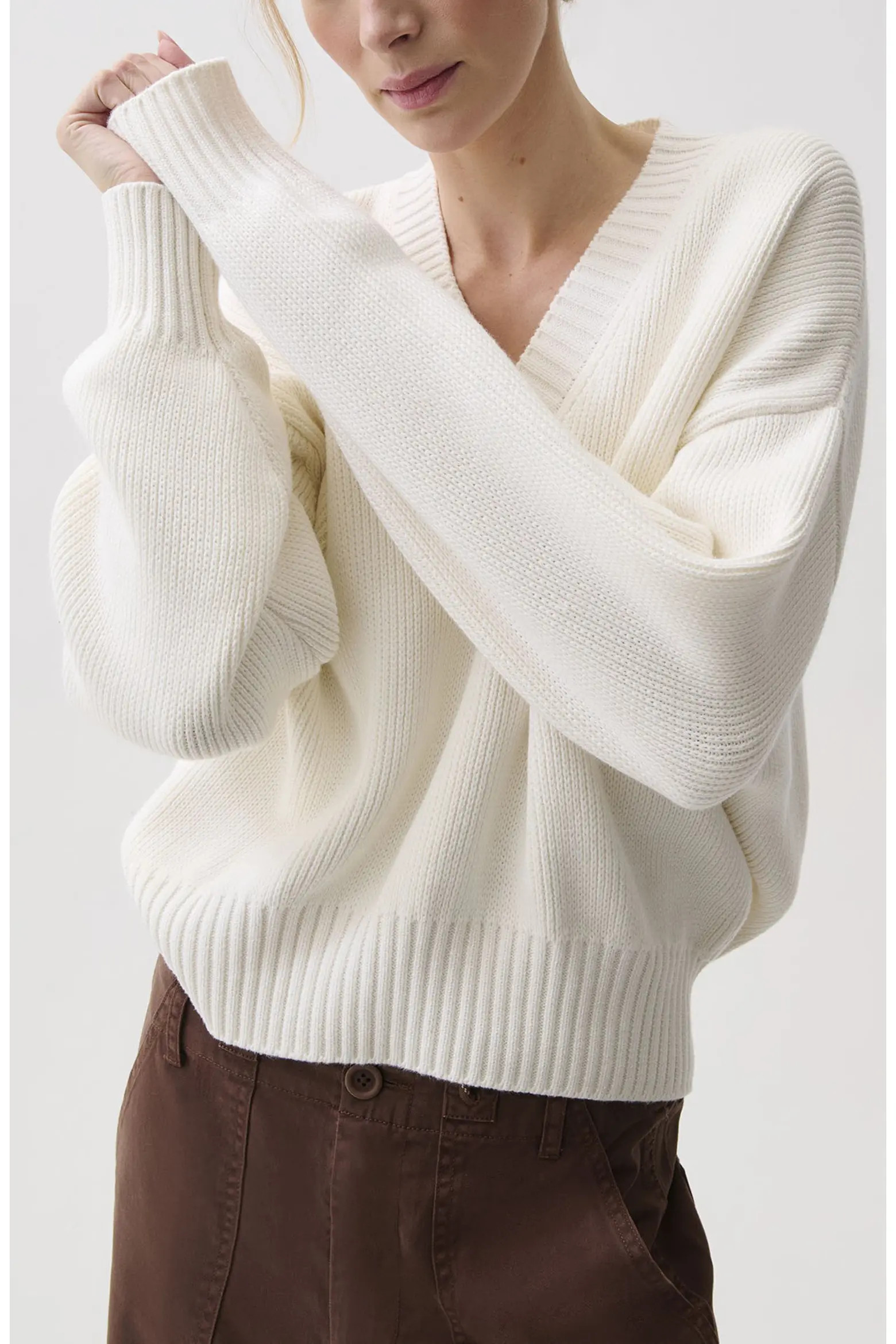 Pistola Nika Cotton V-Neck Sweater (Women) | Nordstrom | Nordstrom
