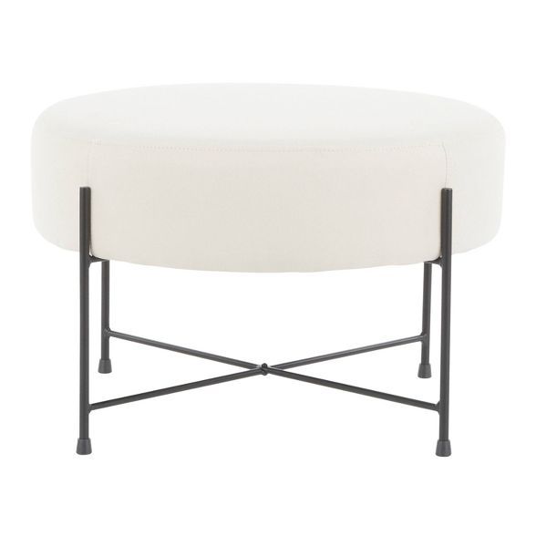 Daniella Contemporary Ottoman - LumiSource | Target