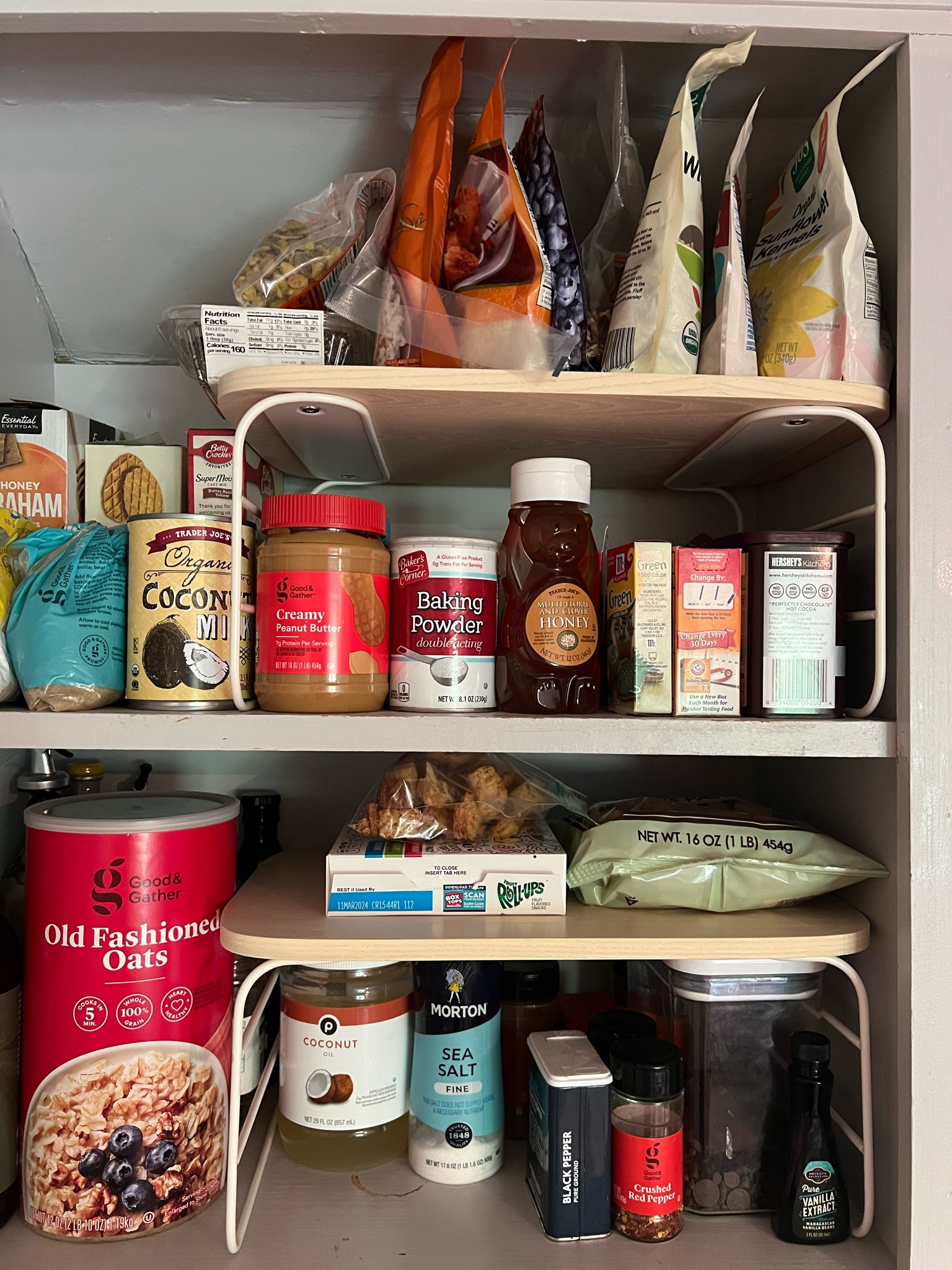 The best kitchen / pantry organizational shelves from open spaces!


