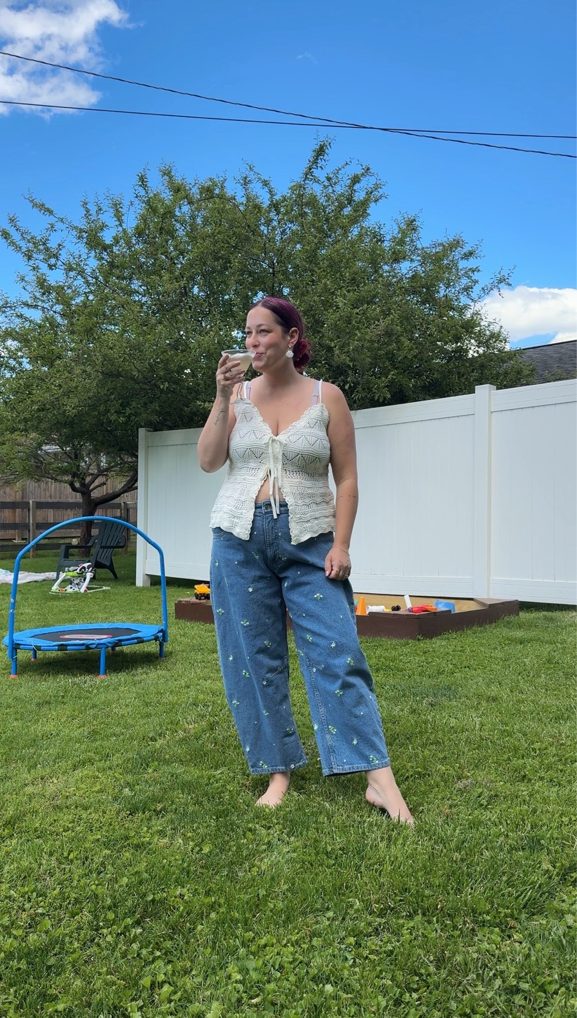 The viral Walmart embroidered jeans are worth it 👏

#LTKmomlife #LTKPlusSize #LTKootd