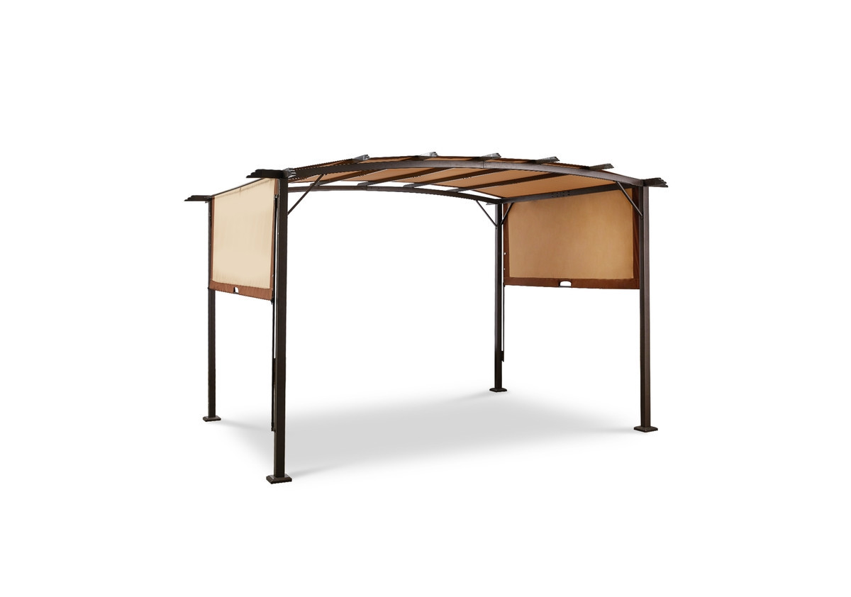 Aecojoy 9'x12' Outdoor Pergola Metal Patio Gazebos - Beige/khaki | Macy's