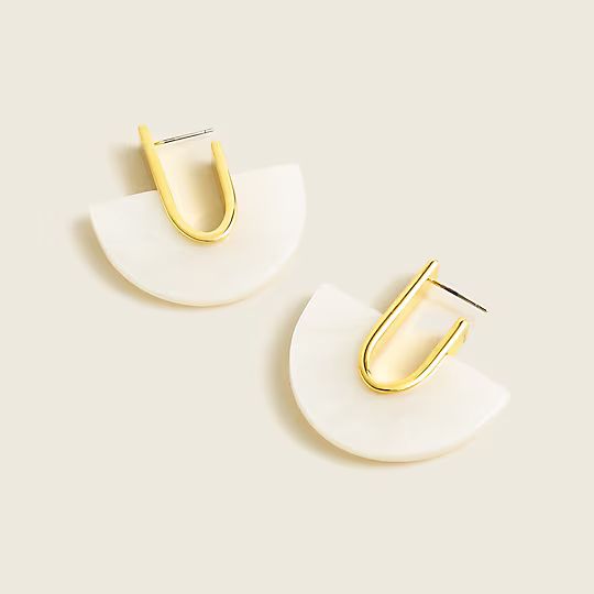 Made-in-Italy marbled acetate fan earringsItem BB544 | J.Crew US