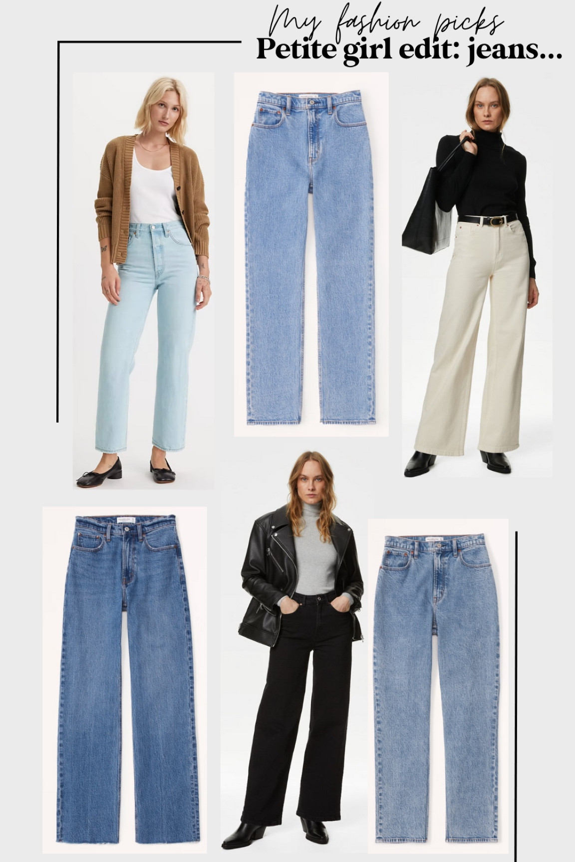 Petite girl edit: jeans 🤍 #Petite #PetiteStyle 

#LTKstyletip #LTKfindsunder50 #LTKfindsunder100