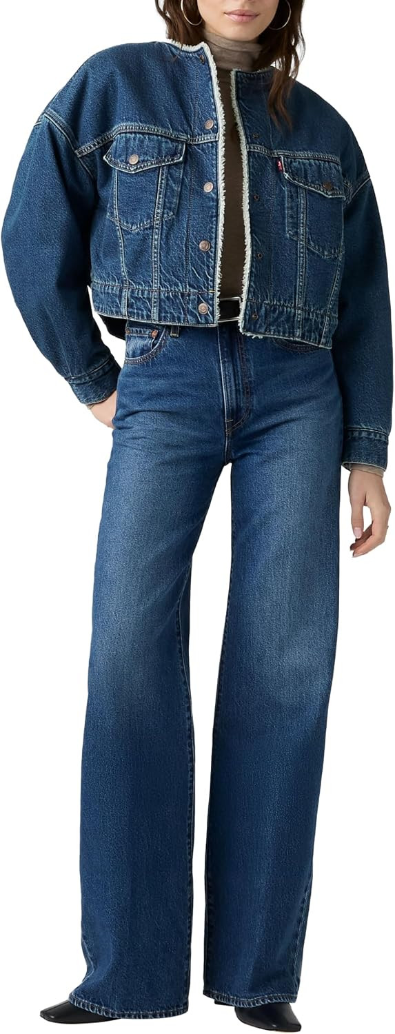 Levi's Women's Ribcage Wide Leg Jeans | Amazon (UK)