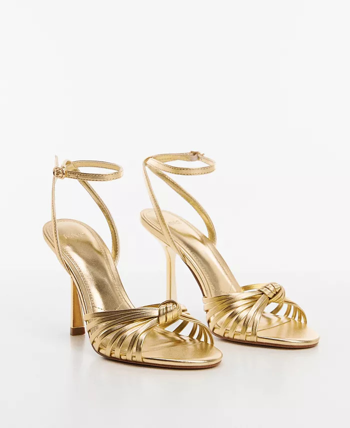 MANGO Women's Strappy Heeled Sandals - Macy's | Macy's