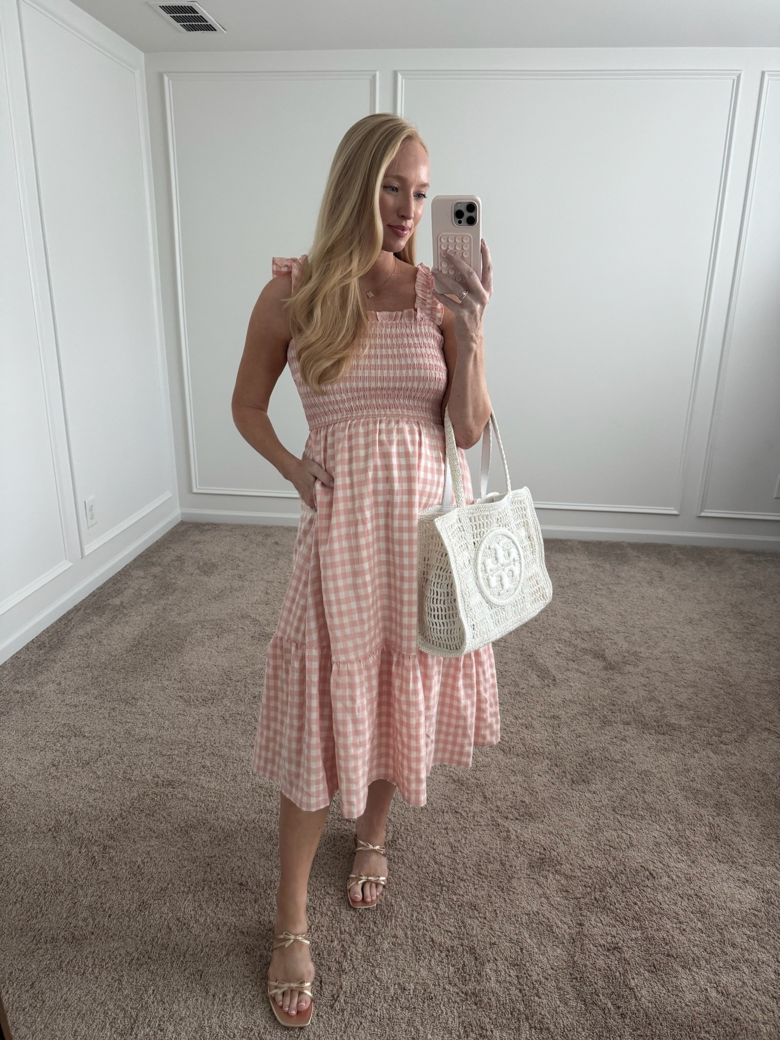I am a sucker for gingham in the summer! Love the fit and color of this midi dress. Summer dresses // gingham dresses // midi dresses // bump friendly dresses // brunch dresses // shower dresses 

#LTKSummerEdit #LTKBump #LTKFindsUnder50