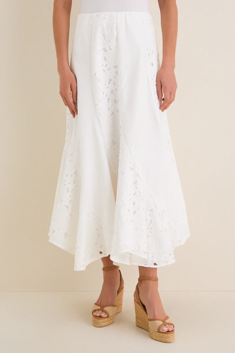 White Eyelet Mallory Skirt | Tuckernuck (US)