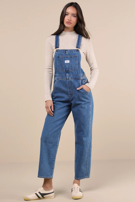 Vintage Medium Blue Overalls | Lulus