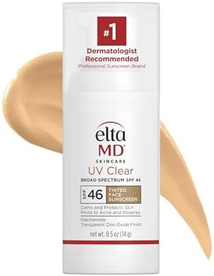 EltaMD UV Clear Face Sunscreen SPF 46, Oil-Free Sunscreen with Zinc Oxide, Dermatologist Recommen... | Amazon (US)