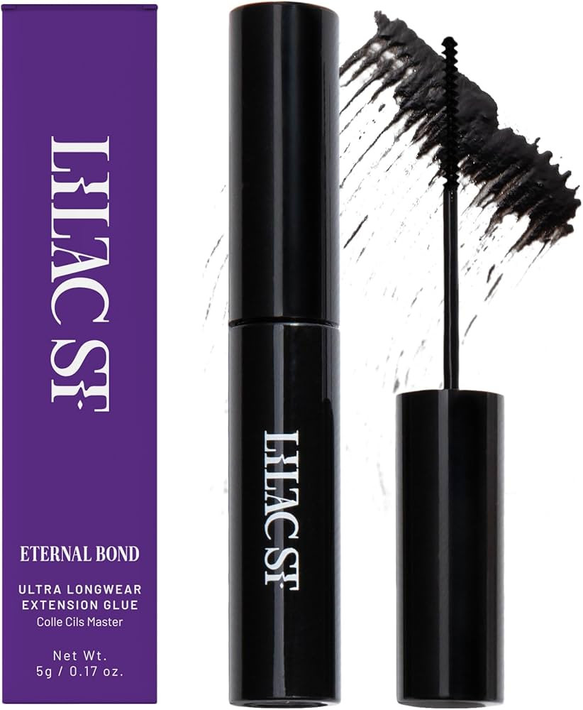 Lilac St - Eternal Bond (Black) - Lash Cluster Glue - Quick Dry Formula - Mini Mascara Wand Appli... | Amazon (US)