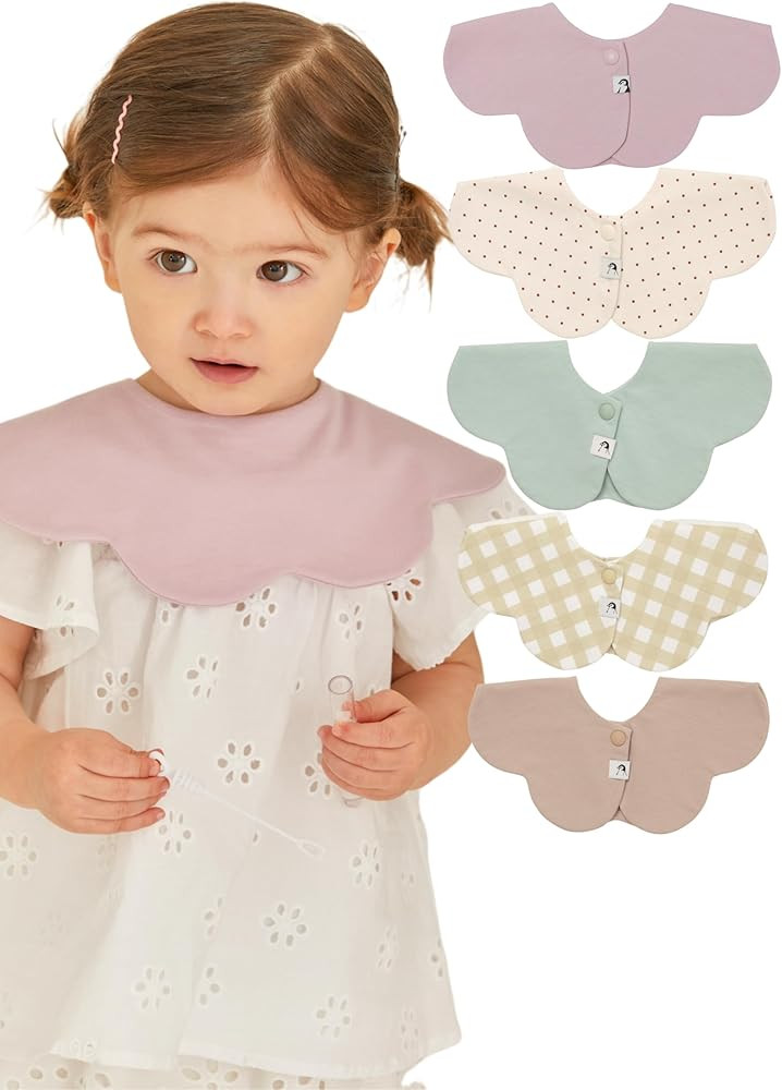 Konny Baby Bibs 5-Pack, 360 ​​° Rotate, Soft and Absorbent Bandana Drooling for Boys Girls b... | Amazon (US)