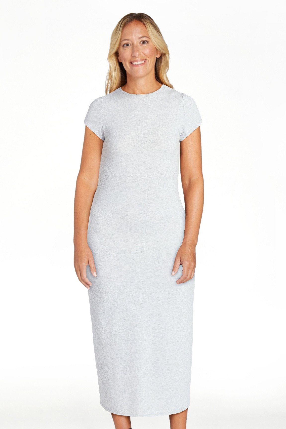 No Boundaries Midi Dress with Cap Sleeves, Women's & Women's Plus Sizes XXS-4X | Walmart (US)