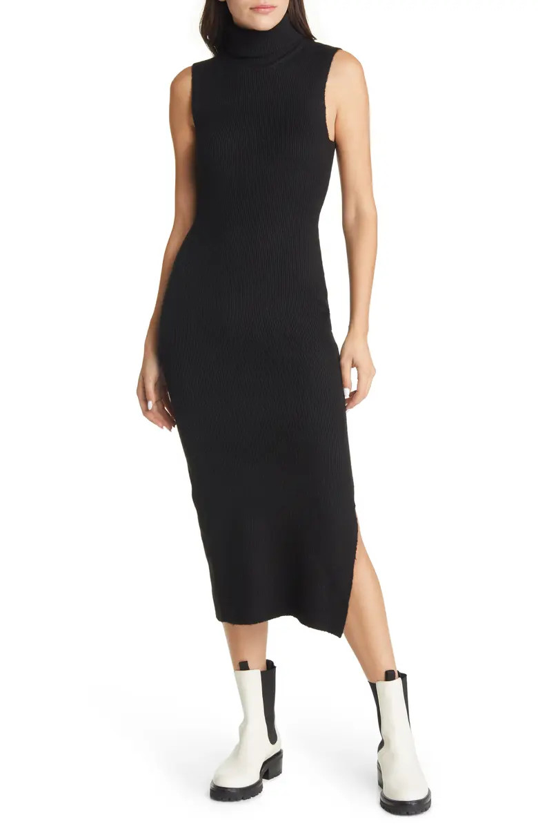 Topshop Sleeveless Turtleneck Sweater Dress | Nordstrom | Nordstrom