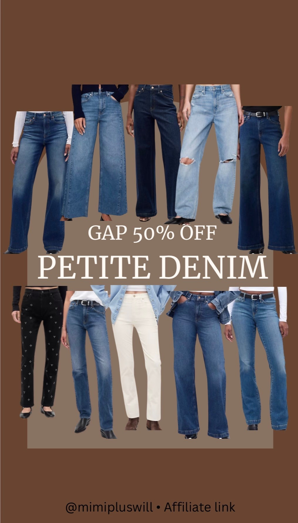 50% off GAP petite denim!!! 

Gap | petite jeans | denim | pants | petite style | petite fashion 
Follow @mimipluswill for more! 

#LTKPetite #LTKFindsUnder50 #LTKSaleAlert