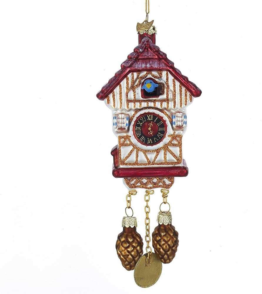 Kurt S. Adler YAMNB1374 Kurt Adler Noble Gems Cuckoo Clock Glass Ornament | Amazon (US)