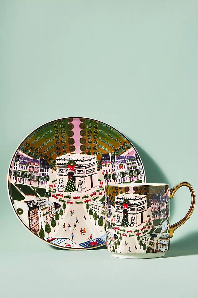 Holiday in the City Mug | Anthropologie (US)