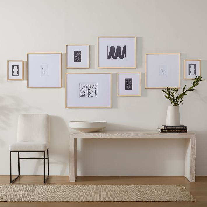 The Long Hallway Organic Gallery Frames Set (Set of 8) | West Elm (US)