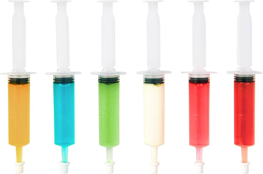 50 PACK 1.5 oz Halloween Jelly Syringes Shot, Medium Containers with Lids, Perfect for Plastic Sh... | Amazon (US)