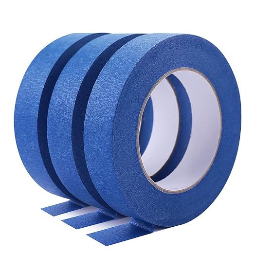 HTVRONT Blue Painters Tape - 1 Inch x 60 Yards x 3 Rolls Masking Tape, Multi-Surface Painters Tap... | Amazon (US)