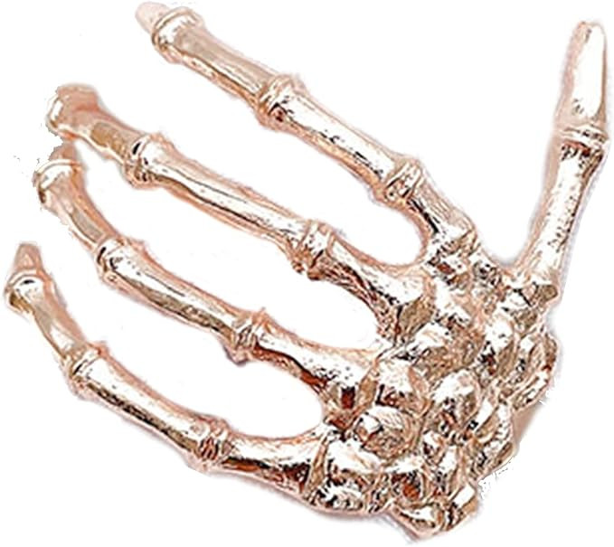 SHHMA Napkin Rings,Gold Skeleton Hand Napkin Ring Dinner Napkin Rings Set of 12 for Halloween Tha... | Amazon (US)