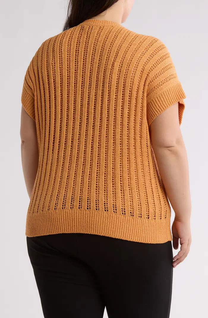 Calvin Klein Sleeveless Pointelle Stitch Sweater | Nordstromrack | Nordstrom Rack