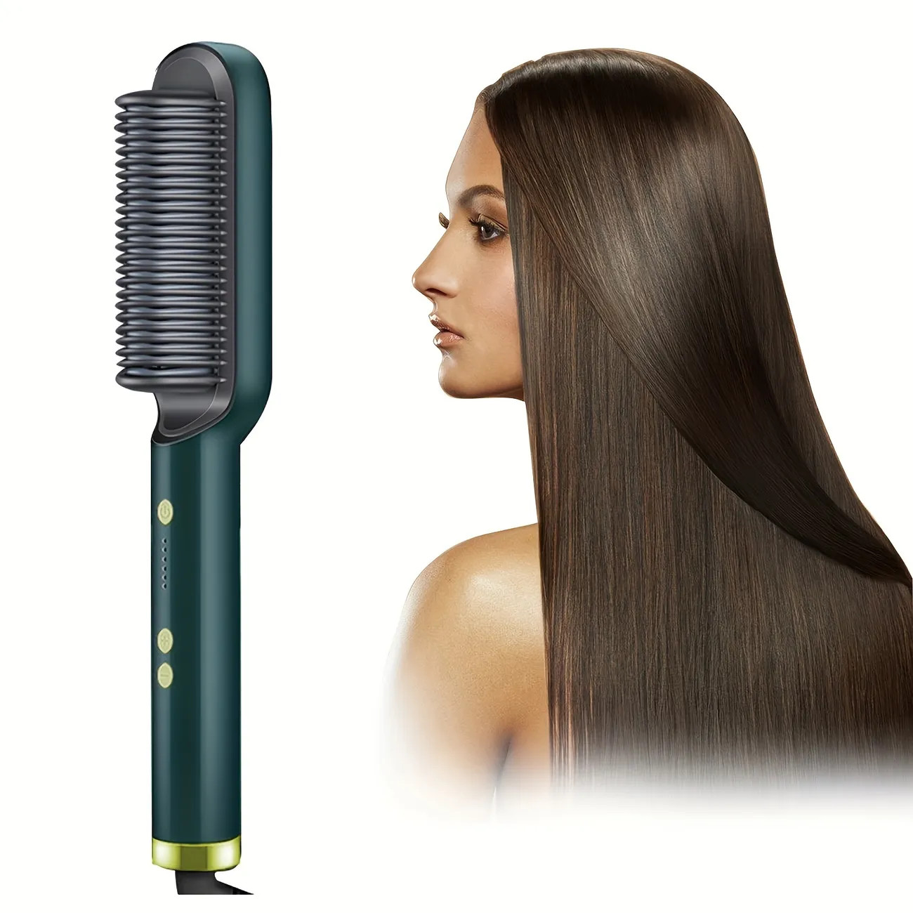 2-in-1 Hair Straightener and Curling Comb - Multifunctional Styling Tool for Smooth and Curled Ha... | Temu Affiliate Program