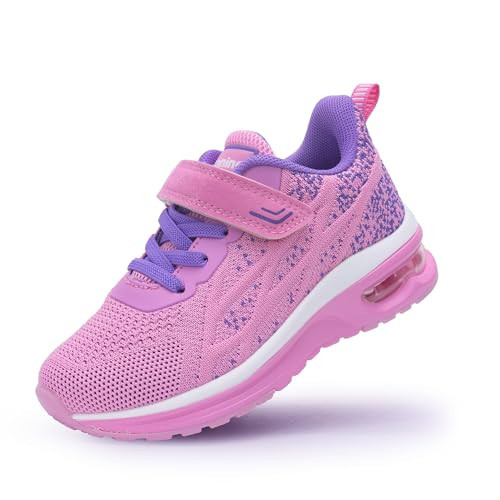 SHANOR Kids Running Shoes Girls Boys Tennis Athletic Lightweight Sports Walking Sneakers for Girls Boys Pink Little Kid US 1.5 | Amazon (US)